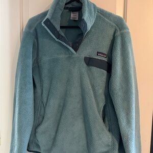 Patagonia Women's Light Teal Fleece Jacket